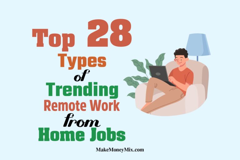 Top 28 Types of Trending Remote Work from Home Jobs